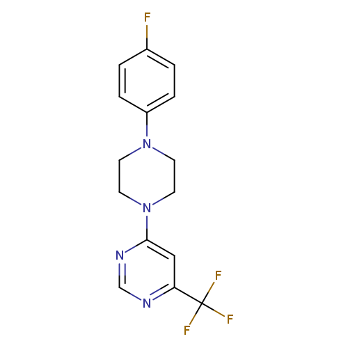 4-[4-(4-fluorophenyl)piperazin-1-yl]-6-(trifluoromethyl)pyrimidine