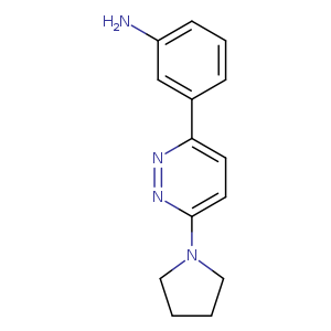 3-[6-(1-pyrrolidinyl)-3-pyridazinyl]aniline