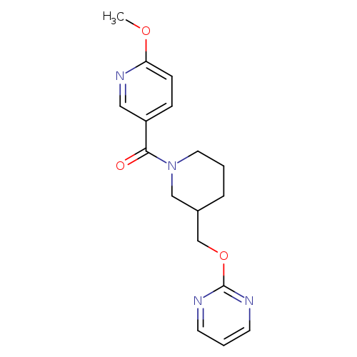 2-{[1-(6-methoxypyridine-3-carbonyl)piperidin-3-yl]methoxy}pyrimidine