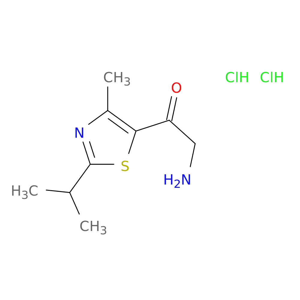 2-amino-1-[4-methyl-2-(propan-2-yl)-1,3-thiazol-5-yl]ethan-1-one dihydrochloride