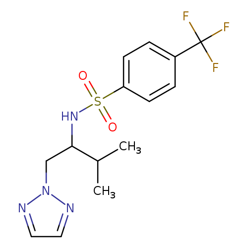 N-[3-methyl-1-(2H-1,2,3-triazol-2-yl)butan-2-yl]-4-(trifluoromethyl)benzene-1-sulfonamide