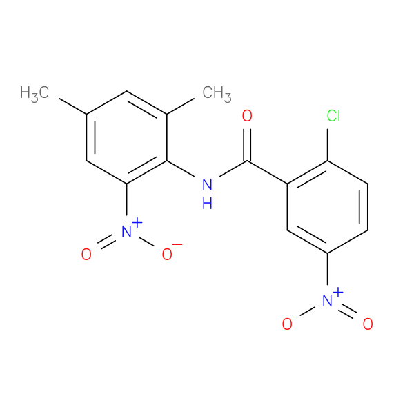 2-chloro-N-(2,4-dimethyl-6-nitrophenyl)-5-nitrobenzamide