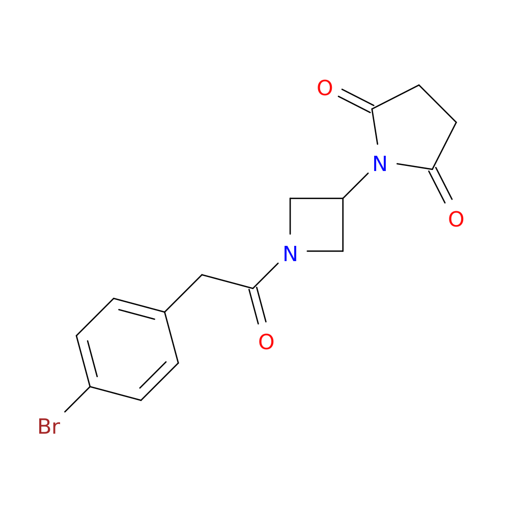 1-{1-[2-(4-bromophenyl)acetyl]azetidin-3-yl}pyrrolidine-2,5-dione