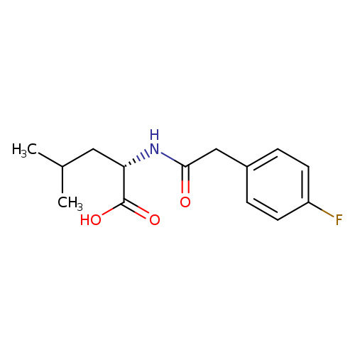 (2S)-2-[2-(4-fluorophenyl)acetamido]-4-methylpentanoic acid