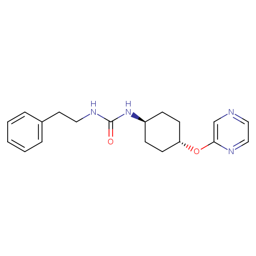 1-(2-phenylethyl)-3-[(1r,4r)-4-(pyrazin-2-yloxy)cyclohexyl]urea
