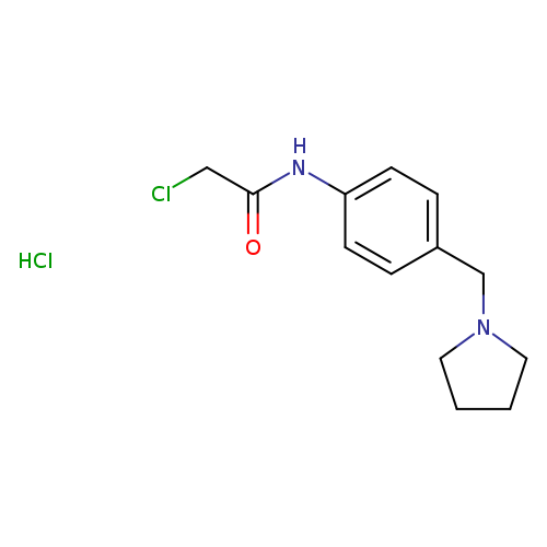 2-chloro-N-[4-(pyrrolidin-1-ylmethyl)phenyl]acetamide hydrochloride