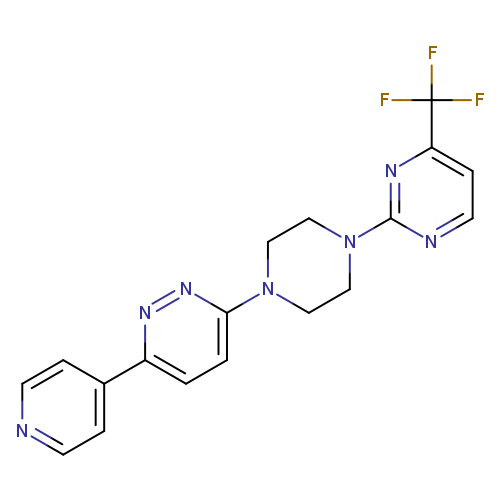 3-(pyridin-4-yl)-6-{4-[4-(trifluoromethyl)pyrimidin-2-yl]piperazin-1-yl}pyridazine