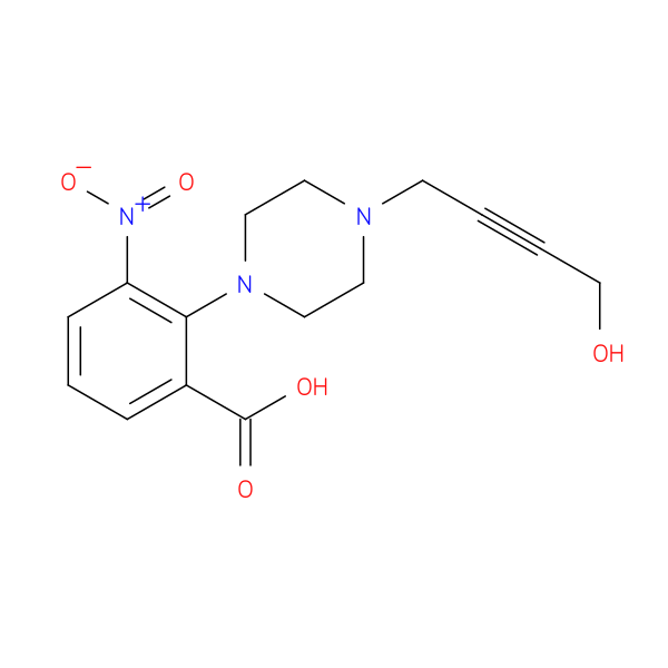 2-[4-(4-HYDROXYBUT-2-YNYL)PIPERAZIN-1-YL]-3-NITROBENZOIC ACID