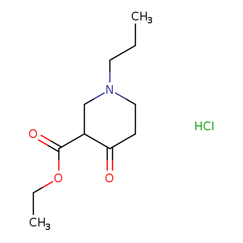 ethyl 4-oxo-1-propylpiperidine-3-carboxylate hydrochloride