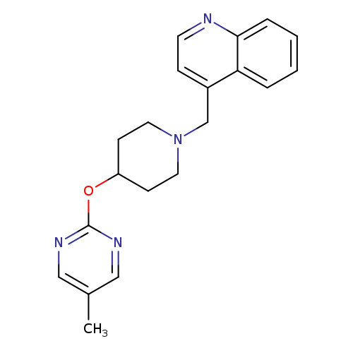 4-({4-[(5-methylpyrimidin-2-yl)oxy]piperidin-1-yl}methyl)quinoline