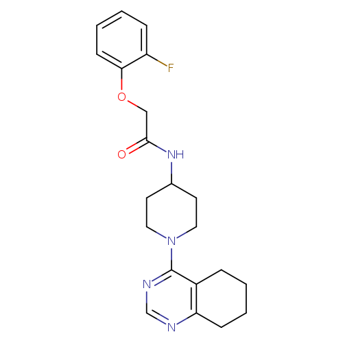 2-(2-fluorophenoxy)-N-[1-(5,6,7,8-tetrahydroquinazolin-4-yl)piperidin-4-yl]acetamide
