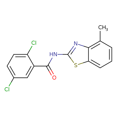 2,5-dichloro-N-(4-methyl-1,3-benzothiazol-2-yl)benzamide