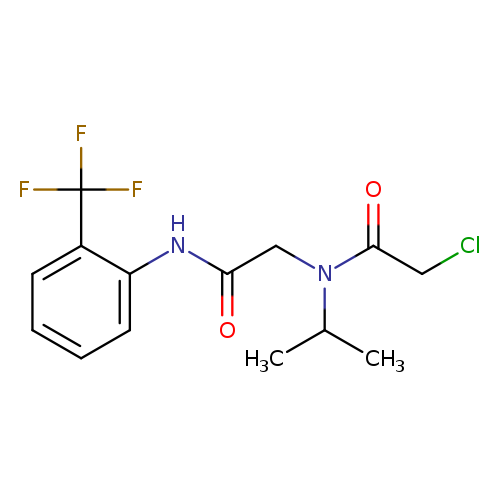 2-chloro-N-(propan-2-yl)-N-({[2-(trifluoromethyl)phenyl]carbamoyl}methyl)acetamide
