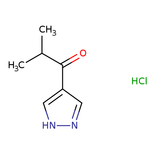2-methyl-1-(1H-pyrazol-4-yl)propan-1-onehydrochloride