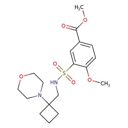 methyl 4-methoxy-3-({[1-(morpholin-4-yl)cyclobutyl]methyl}sulfamoyl)benzoate