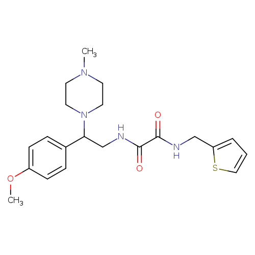 N'-[2-(4-methoxyphenyl)-2-(4-methylpiperazin-1-yl)ethyl]-N-[(thiophen-2-yl)methyl]ethanediamide