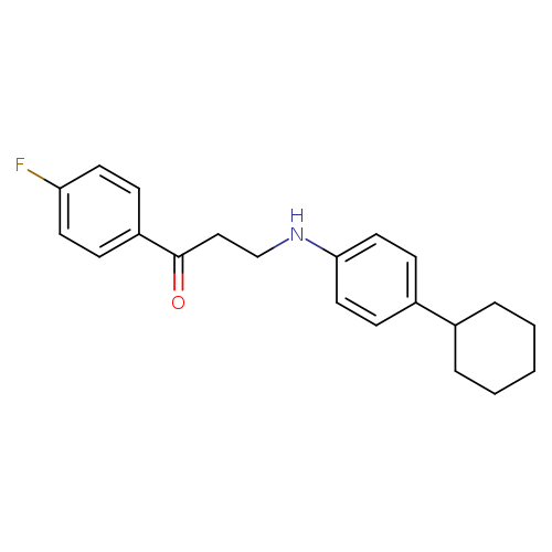 3-[(4-cyclohexylphenyl)amino]-1-(4-fluorophenyl)propan-1-one