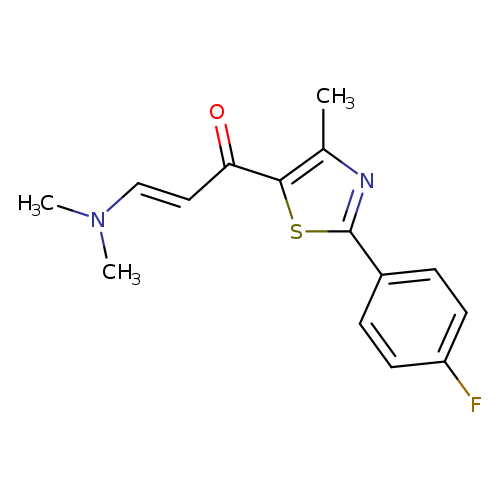 (2E)-3-(dimethylamino)-1-[2-(4-fluorophenyl)-4-methyl-1,3-thiazol-5-yl]prop-2-en-1-one