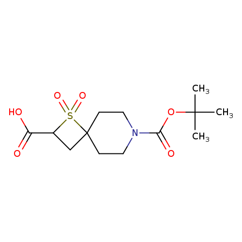 7-[(tert-butoxy)carbonyl]-1,1-dioxo-1lambda6-thia-7-azaspiro[3.5]nonane-2-carboxylic acid