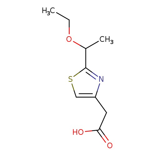 2-[2-(1-ethoxyethyl)-1,3-thiazol-4-yl]acetic acid
