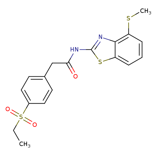 2-[4-(ethanesulfonyl)phenyl]-N-[4-(methylsulfanyl)-1,3-benzothiazol-2-yl]acetamide