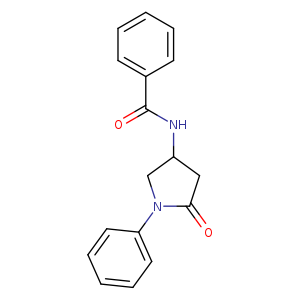 N-(5-oxo-1-phenylpyrrolidin-3-yl)benzamide