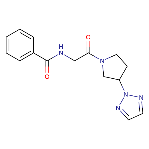 N-{2-oxo-2-[3-(2H-1,2,3-triazol-2-yl)pyrrolidin-1-yl]ethyl}benzamide