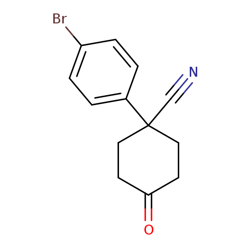 4-Cyano-4-(4-bromophenyl)cyclohexanone