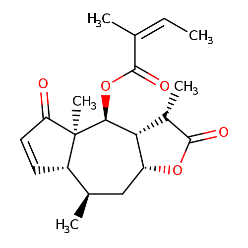 2-Butenoic acid, 2-methyl-, (3S,3aR,4S,4aR,7aR,8R,9aR)-2,3,3a,4,4a,5,7a,8,9,9a-decahydro-3,4a,8-trimethyl-2,5-dioxoazuleno[6,5-b]furan-4-yl ester, (2Z)-