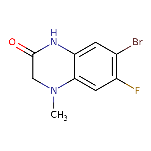 7-bromo-6-fluoro-4-methyl-3,4-dihydroquinoxalin-2(1H)-one