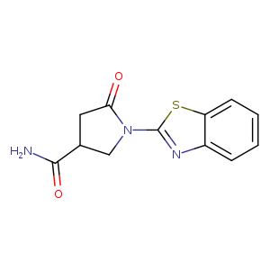 1-(1,3-Benzothiazol-2-yl)-5-oxopyrrolidine-3-carboxamide