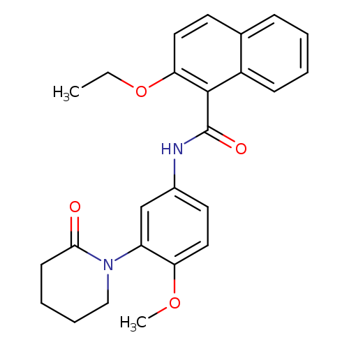 2-ethoxy-N-[4-methoxy-3-(2-oxopiperidin-1-yl)phenyl]naphthalene-1-carboxamide
