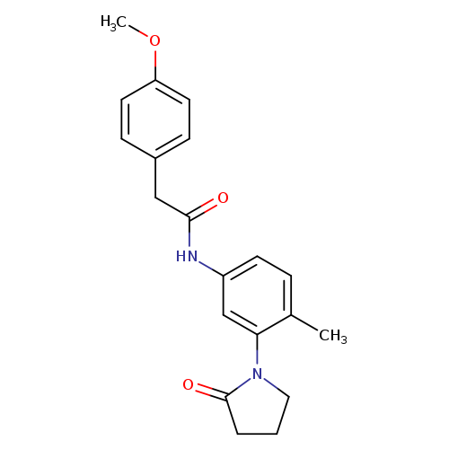 2-(4-methoxyphenyl)-N-[4-methyl-3-(2-oxopyrrolidin-1-yl)phenyl]acetamide