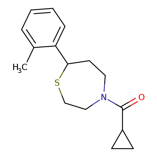 4-cyclopropanecarbonyl-7-(2-methylphenyl)-1,4-thiazepane