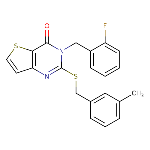 3-[(2-fluorophenyl)methyl]-2-{[(3-methylphenyl)methyl]sulfanyl}-3H,4H-thieno[3,2-d]pyrimidin-4-one