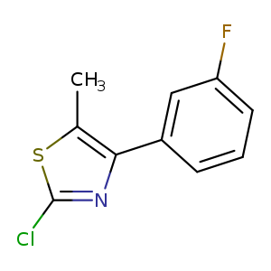 2-chloro-4-(3-fluorophenyl)-5-methyl-1,3-thiazole