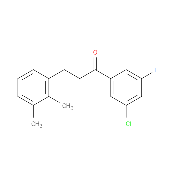3'-Chloro-3-(2,3-dimethylphenyl)-5'-fluoropropiophenone
