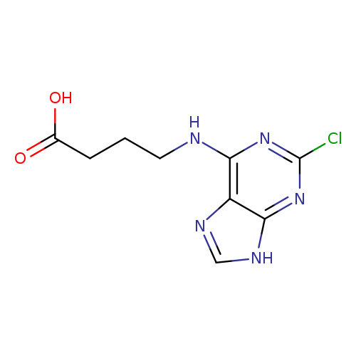 4-((2-chloro-9H-purin-6-yl)amino)butanoic acid