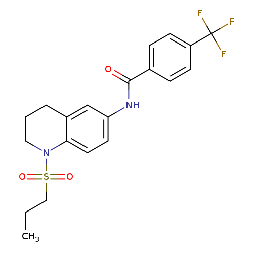 N-[1-(propane-1-sulfonyl)-1,2,3,4-tetrahydroquinolin-6-yl]-4-(trifluoromethyl)benzamide