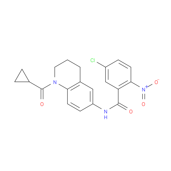 5-chloro-N-(1-cyclopropanecarbonyl-1,2,3,4-tetrahydroquinolin-6-yl)-2-nitrobenzamide