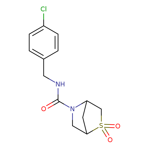 N-[(4-chlorophenyl)methyl]-2,2-dioxo-2lambda6-thia-5-azabicyclo[2.2.1]heptane-5-carboxamide