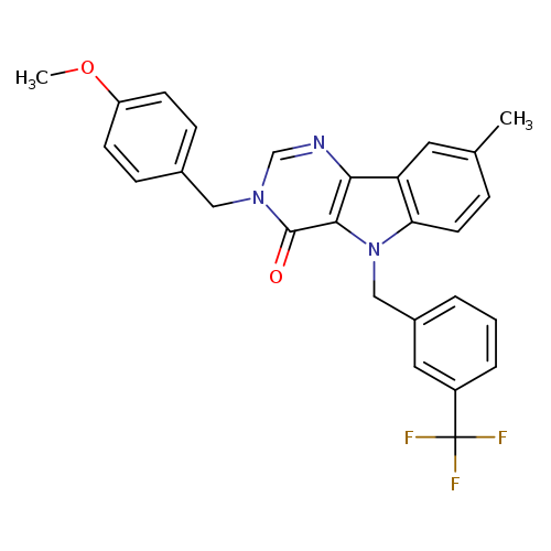 3-[(4-methoxyphenyl)methyl]-8-methyl-5-{[3-(trifluoromethyl)phenyl]methyl}-3H,4H,5H-pyrimido[5,4-b]indol-4-one