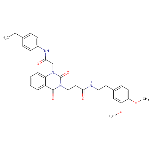 N-[2-(3,4-dimethoxyphenyl)ethyl]-3-(1-{[(4-ethylphenyl)carbamoyl]methyl}-2,4-dioxo-1,2,3,4-tetrahydroquinazolin-3-yl)propanamide