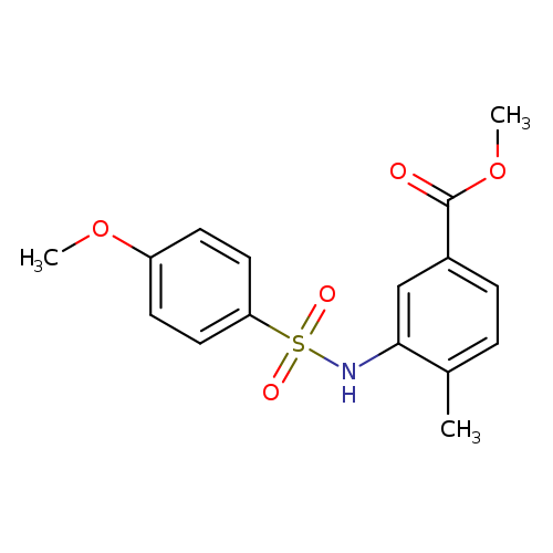 methyl 3-(4-methoxybenzenesulfonamido)-4-methylbenzoate