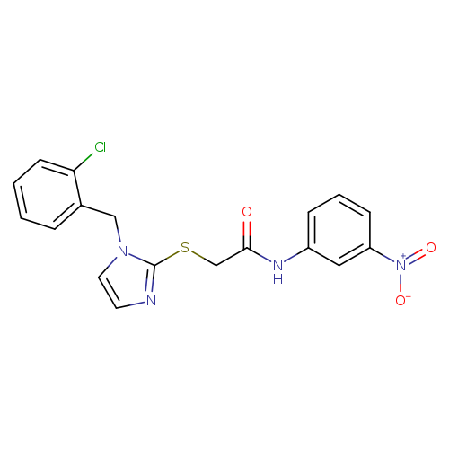 2-({1-[(2-chlorophenyl)methyl]-1H-imidazol-2-yl}sulfanyl)-N-(3-nitrophenyl)acetamide