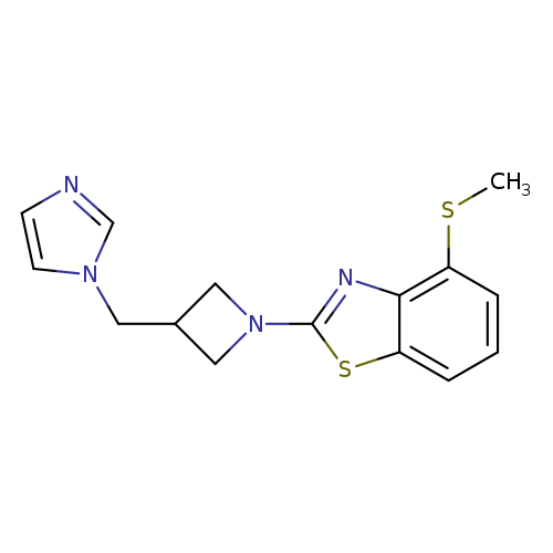 2-{3-[(1H-imidazol-1-yl)methyl]azetidin-1-yl}-4-(methylsulfanyl)-1,3-benzothiazole