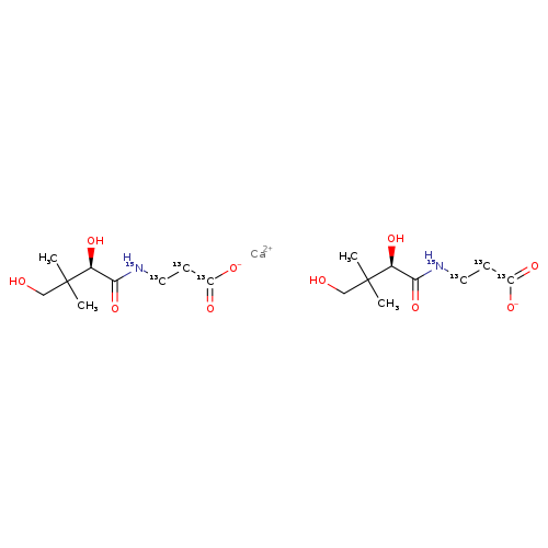 Pantothenic acid-13C3,15N (hemicalcium)