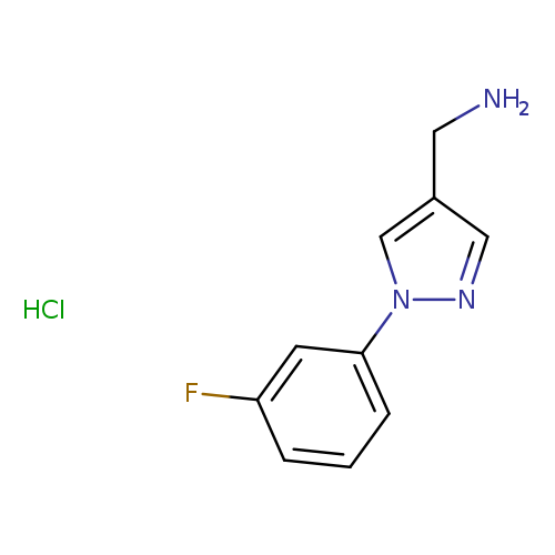 {[1-(3-fluorophenyl)-1H-pyrazol-4-yl]methyl}amine hydrochloride