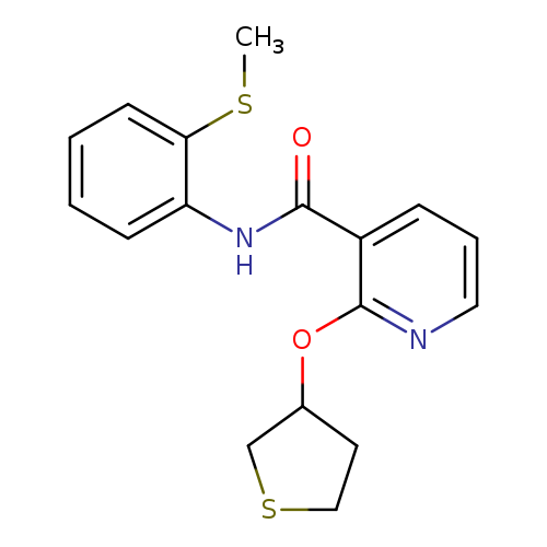 N-[2-(methylsulfanyl)phenyl]-2-(thiolan-3-yloxy)pyridine-3-carboxamide