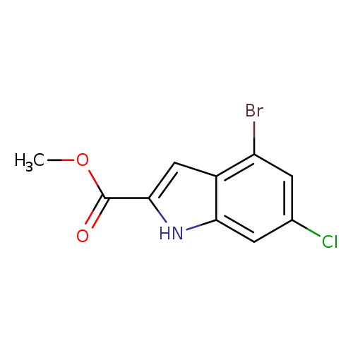 METHYL 4-BROMO-6-CHLORO-1H-INDOLE-2-CARBOXYLATE